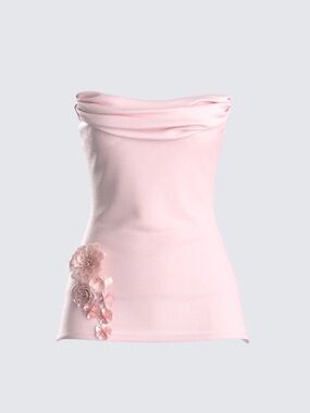 Finesse Angie Pink Floral Corset Top